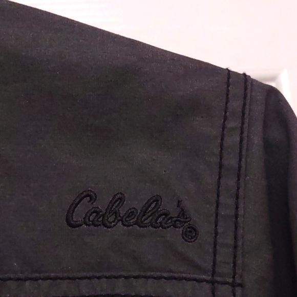 Cabela's Women's Charcoal Canvas Belted Jacket Size L - Picture 6 of 10